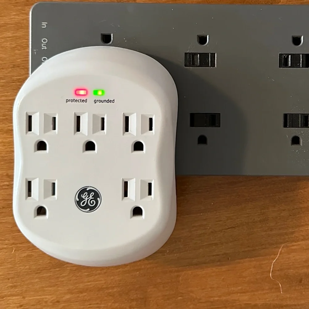 BELKIN POWER STRIP, GE WALL POWER, BELKIN USB HUBS, APPLE EARBUDS